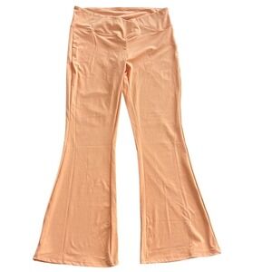 LA7 Online Peach Crossover Flared Pants Yoga XXL NWT